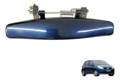 Maçaneta Externa Traseira Direita Renault Sandero 2010/2011 Azul Traseira — foto 1 de 6