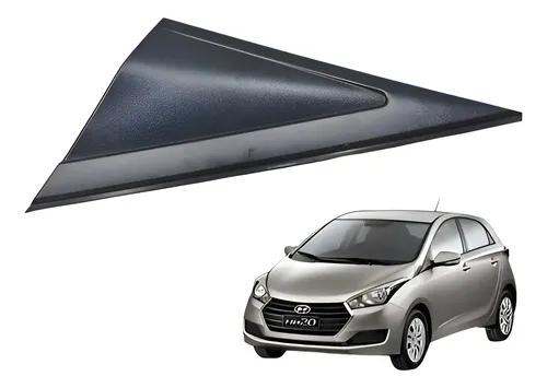 Moldura Retrovisor Esquerdo Hyundai Hb20 1.0 2016 Preto — foto 1 de 5