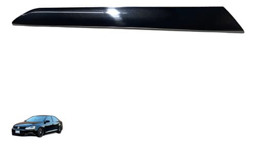 Acabamento Forro Porta Tras. Direita Vw Jetta Tsi 2015/2019 Preto Azulado — foto 1 de 5