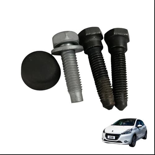 Kit Parafuso Cinto Lateral Esq Traseiro Peugeot 208 2014/15 — foto 1 de 5