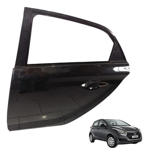 Porta Traseira Esquerda Hyundai Hb20 1.6 2013 A 2019 Traseira Esquerdo Preto — foto 1 de 6