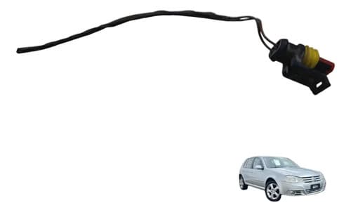 Plug Conector Lanterna Luz Placa Vw Golf Sportline 1.6 2008 — foto 1 de 5