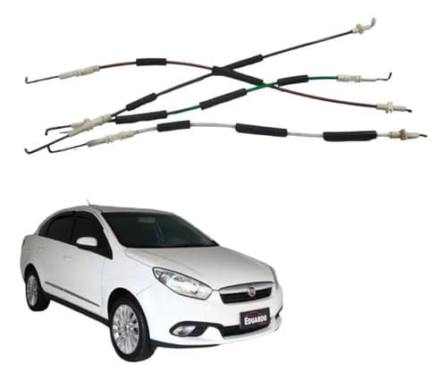 Kit Cabo Fechadura Elétricas Fiat Grand Siena 2014 — foto 1 de 6