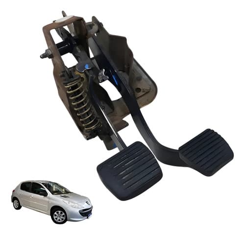 Pedaleira Pedal Embreagem Freio Peugeot 206 207 1.4 2009 — foto 1 de 7