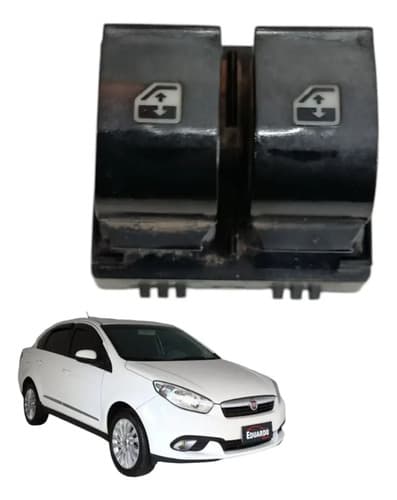 Botão Vidro Elétrico Dianteiro Esquerdo Fiat Grand Siena 14 — foto 1 de 7