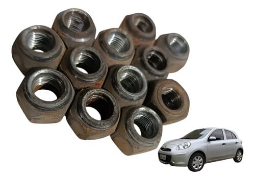 Kit Porca Parafuso Roda Nissan March 2014 — foto 1 de 4