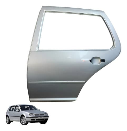 Porta Traseira Esquerda Volkswagen Golf 2002 2003 Traseira Esquerdo Prata — foto 1 de 7