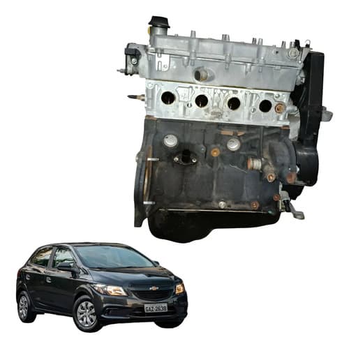 Motor Completo Chevrolet Onix 1.0 8v 2014 2015 2016 Revisado — foto 1 de 6