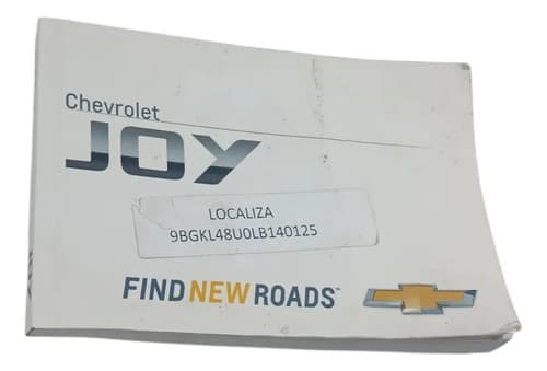 Manual Do Proprietário Chevrolet Onix Joy 1.0 2018 — foto 1 de 9