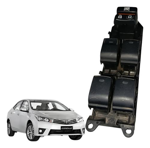 Botão Comando Vidro Elétrico Dianteiro Esq Toyota Corolla 14 — foto 1 de 6