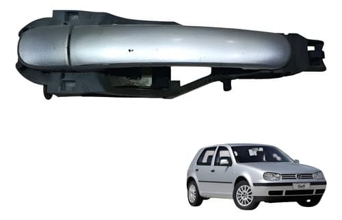 Maçaneta Externa Dianteira Direita Volkswagen Golf 1.6 2002 Prata Dianteira — foto 1 de 7