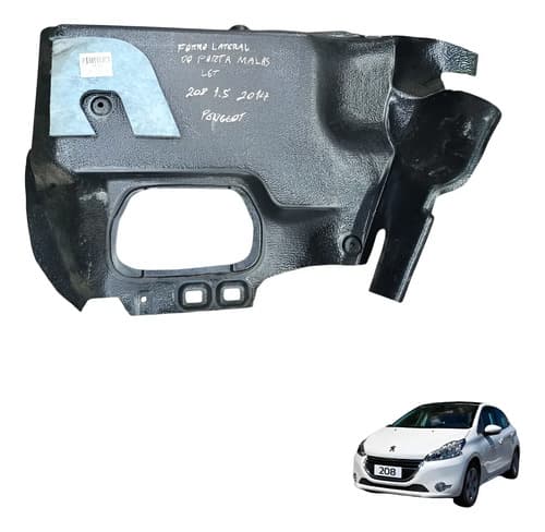 Forro Lateral Porta Malas Traseiro Esq Peugeot 208 1.5 2014 — foto 1 de 5