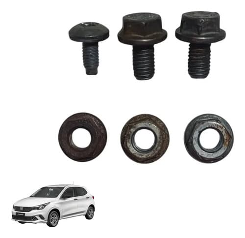 Kit Parafusos Porca Suporte Bateria Fiat Argo 2021 A 2023 — foto 1 de 6