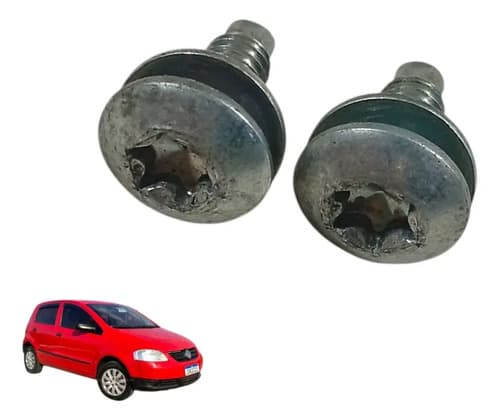 Par Parafusos Fechadura Porta Malas Fiat Uno 2015 A 2018 — foto 1 de 4