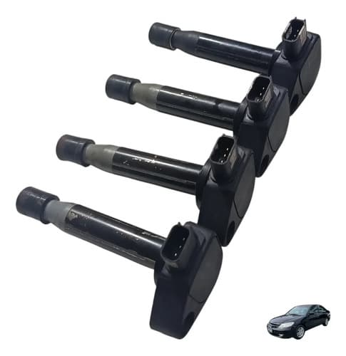 Kit 4 Bobina De Ignição Honda Civic Lx 1.7 2005 Original — foto 1 de 6