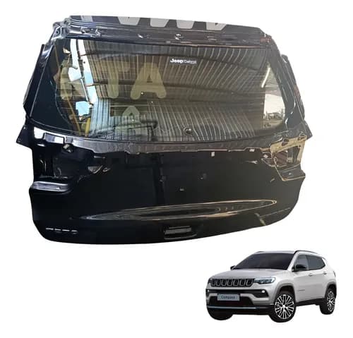 Tampa Traseira Jeep Compass 2022 Preto — foto 1 de 7
