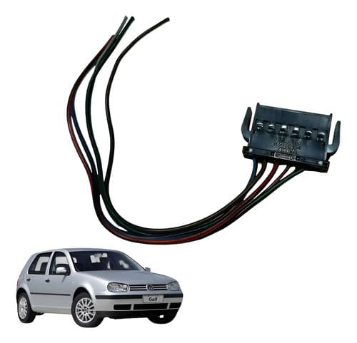 Conector Plug Vw Golf Soquete Lanterna Direita Vw Golf 2002 — foto 1 de 6
