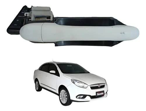 Maçaneta Externa Dianteira Direita Fiat Grand Siena 2014 Branco Dianteira — foto 1 de 6