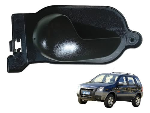 Maçaneta Interna Porta Ecosport 2007 Lado Esquerdo Dianteira Preto Dianteira — foto 1 de 5