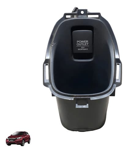 Porta Copo E Tomada Console Honda Hrv 2015/2020 Preto — foto 1 de 7