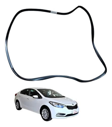 Borracha Vedação Porta Dianteira Direita Kia Cerato 2014 Preto — foto 1 de 7