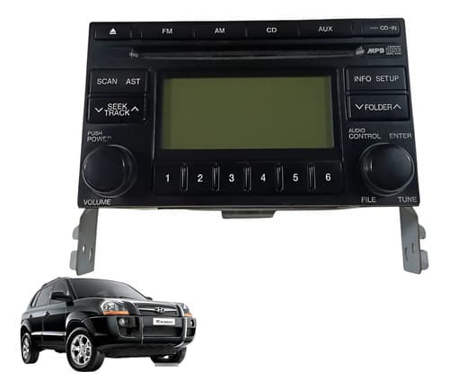 Radio Som Cd Hyundai Tucson 2008 A 2013 96175-2e200 Preto — foto 1 de 7
