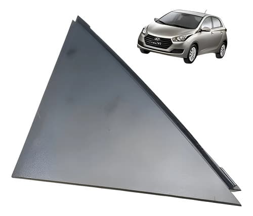 Moldura Externa Porta Traseira L.d Hyundai Hb20 2016 Preto — foto 1 de 5