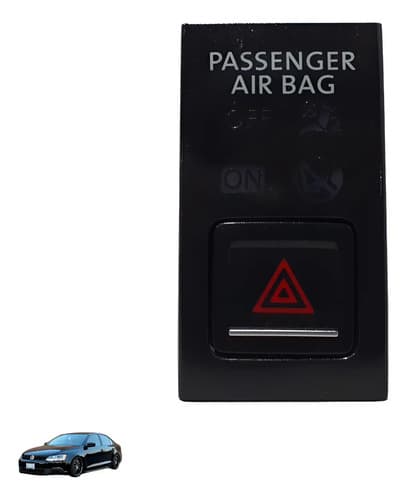Botão Pisca Alerta/ Impacto Vw Jetta Tsi 2.0 2015/2019 Preto — foto 1 de 5