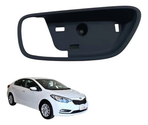 Moldura Maçaneta Interna Traseiro Esquerdo Kia Cerato 2014 Preto Traseira — foto 1 de 6