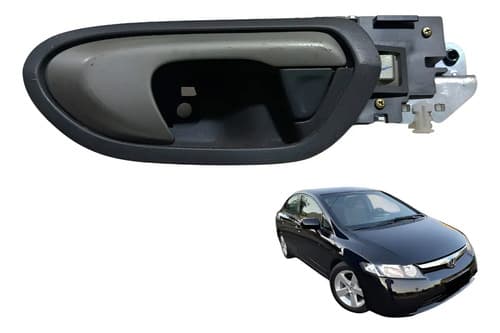 Maçaneta Interna Traseira Direita Honda Civic 2008 A 2011 Preto Traseira — foto 1 de 7