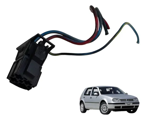 Plug Conector Botão Interruptor Alarme Volkswagen Golf 2002 — foto 1 de 6