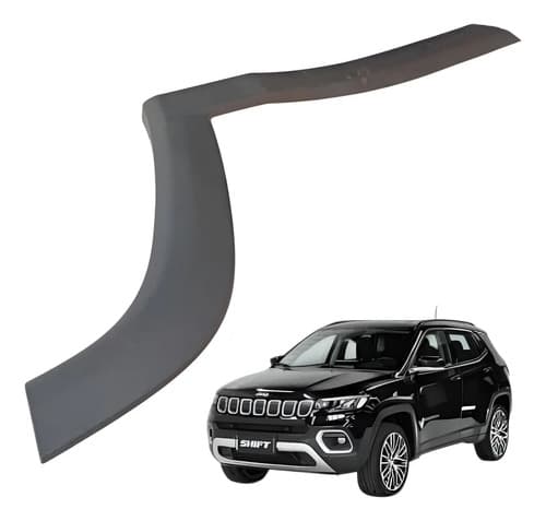 Moldura Paralama Traseiro Esquerdo Jeep Compass 1.3 2022 Preto — foto 1 de 6