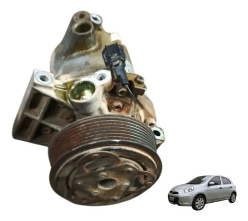 Compressor De Ar Condicionado Nissan March 2014 — foto 1 de 3
