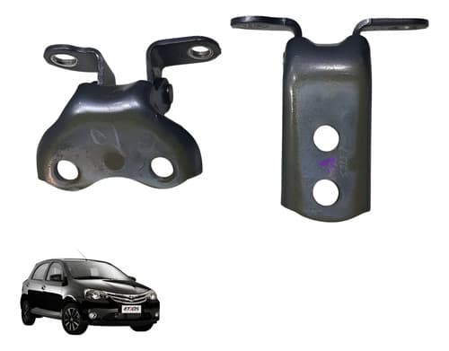 Par Dobradiça Porta Dianteira Direita Toyota Etios 2015 — foto 1 de 7