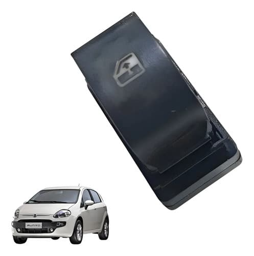 Botão Vidro Traseiro Esquerdo Fiat Punto 2012 A 2014 Preto — foto 1 de 5