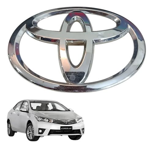 Emblema Grade Dianteira Toyota Corolla 2014/2015 Cinza — foto 1 de 7