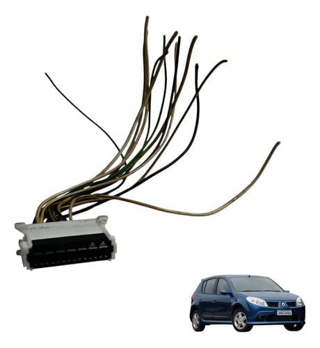 Plug Conector Chave Parabrisa Renault Sandero 1.6 2010/2011 — foto 1 de 5