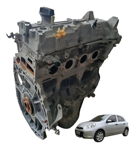 Motor Parcial Nissan March/versa 1.6 16v 2012-2016 Revisado — foto 1 de 5