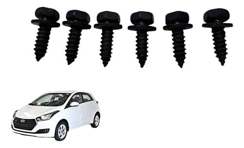Kit Parafusos Guia Parachoque Traseiro Hyundai Hb20 2016 — foto 1 de 7