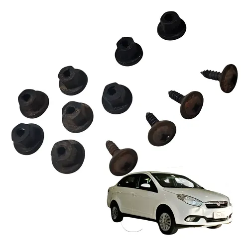 Kit Parafusos Para-barro Traseiro Fiat Grand Siena 2014 — foto 1 de 6