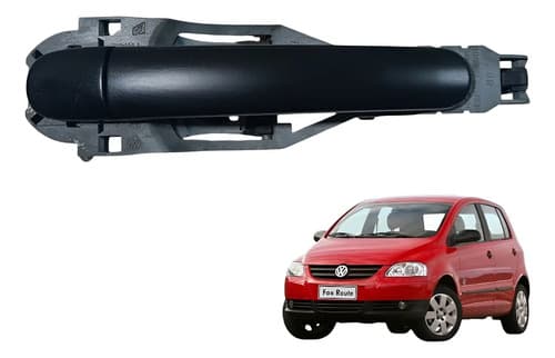 Maçaneta Externa Traseira Direita Volkswagen Fox 1.6 2006 Preto Dianteira/traseira — foto 1 de 7