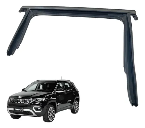 Borracha Vidro Friso Traseira Direita Jeep Compass 1.3t 2022 Preto — foto 1 de 7