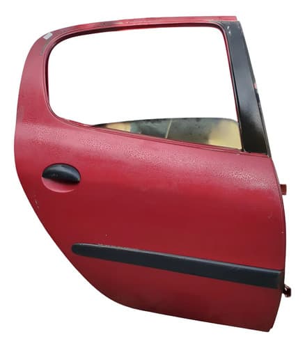 Porta Traseira Direita Peugeot 206 / 207 2002 A 2015 4p Traseira Direita Vermelho — foto 1 de 6