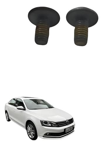 Par Parafuso Suporte Placa Volkswagen Jetta Tsi 2.0 2016 Prateado — foto 1 de 5