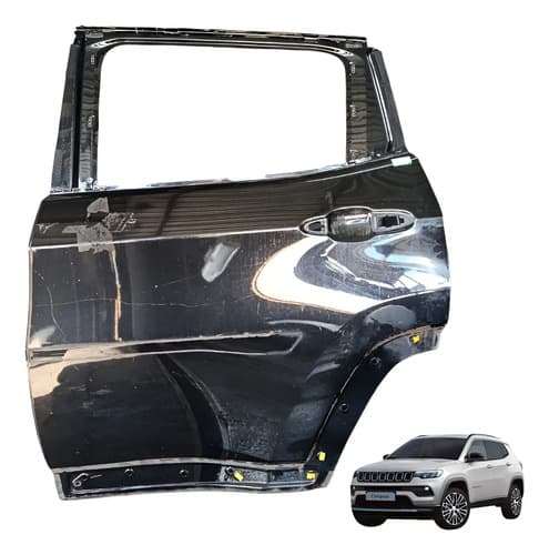 Porta Traseira Lado Esquerdo Jeep Compass 2022 Traseira Esquerdo Preto — foto 1 de 5