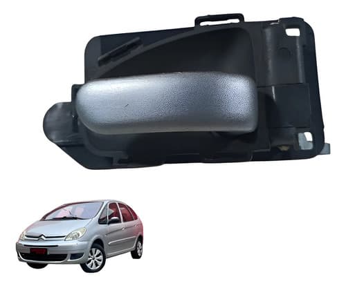 Maçaneta Interna Direita Citroën Xsara Picasso 2008 A 2012 Cinza Dianteira — foto 1 de 7