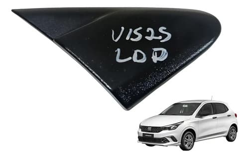Acabamento Retrovisor Paralama Dianteiro Dir Fiat Argo 2018  Preto — foto 1 de 6