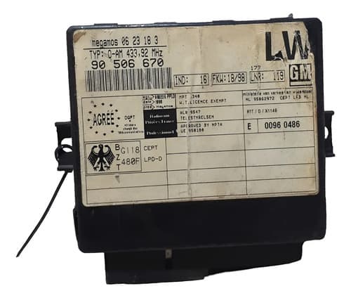 Módulo Central Alarme Gm Vectra 1997/2005 — foto 1 de 6