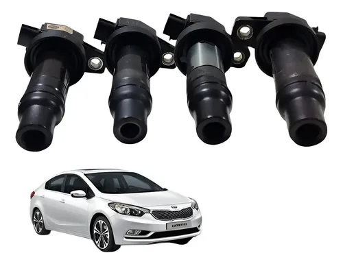 Kit 4 Bobina De Ignição Kia Cerato 1.6 16v 2014 — foto 1 de 5