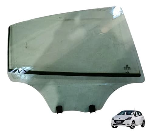 Vidro Porta Traseira Direita Peugeot 208 1.5 2014 Original — foto 1 de 6